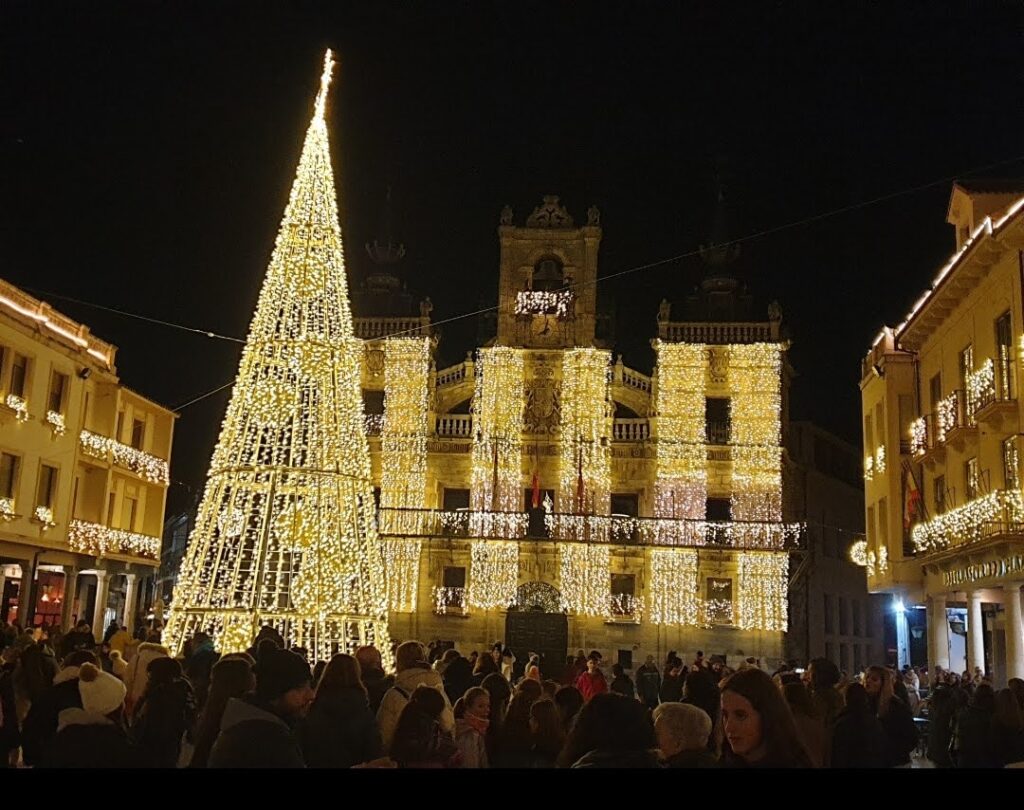 navidad iluminacion ferrero arbol luces