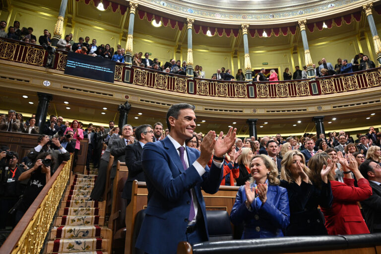 Pedro Sánchez, investido presidente del Gobierno con 179 votos