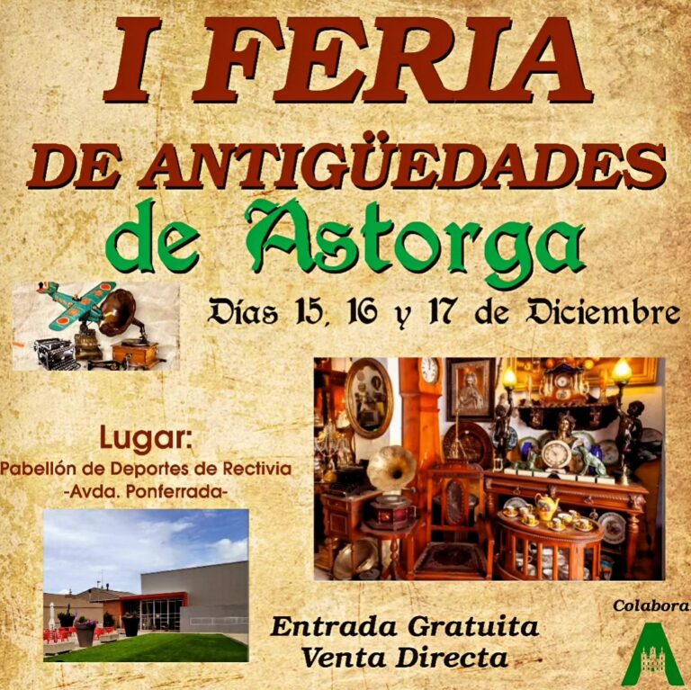 Una treintena de expositores se citan desde este viernes en la I Feria de Antigüedades de Astorga