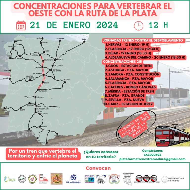 Astorga vuelve a centralizar la reivindicación por la reapertura de la Ruta de la Plata el 21 de enero