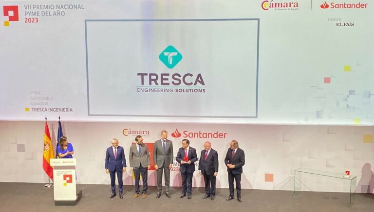 Banco Santander y la Cámara de Comercio de España distinguen a TRESCA Ingeniería con el Accésit de Pyme Sostenible del Año