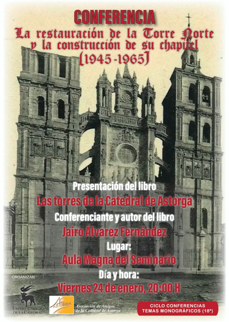 El Cabildo y los Amigos de la Catedral organizan una conferencia en torno a las torres de nuestro Templo Mayor