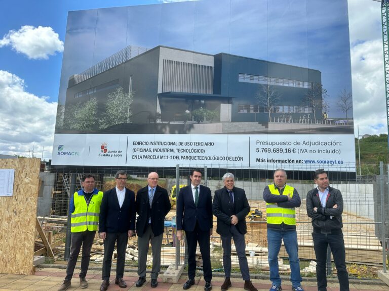La Junta impulsa las obras de urbanización de la ampliación del Parque Tecnológico de León con una inversión de casi 12,4 millones de euros
