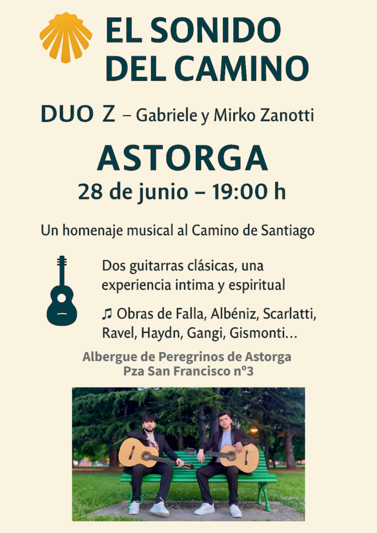 El Albergue de Peregrinos de Astorga abre al público sus instalaciones para ofrecer concierto gratuito “El Sonido del Camino” este sábado