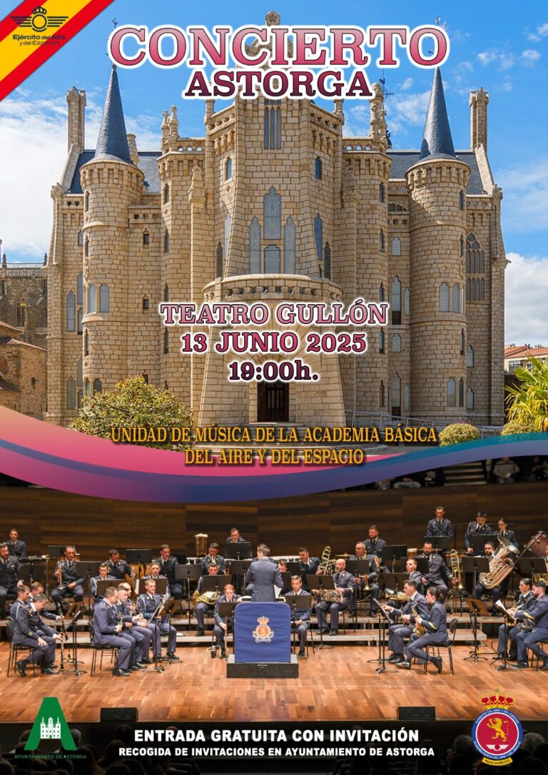 Concierto de la Unidad de Música de la Academia Básica del Aire y del Espacio en Astorga