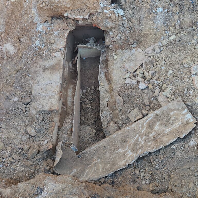 Localizan una tumba romana durante las obras de ampliación de Mercadona