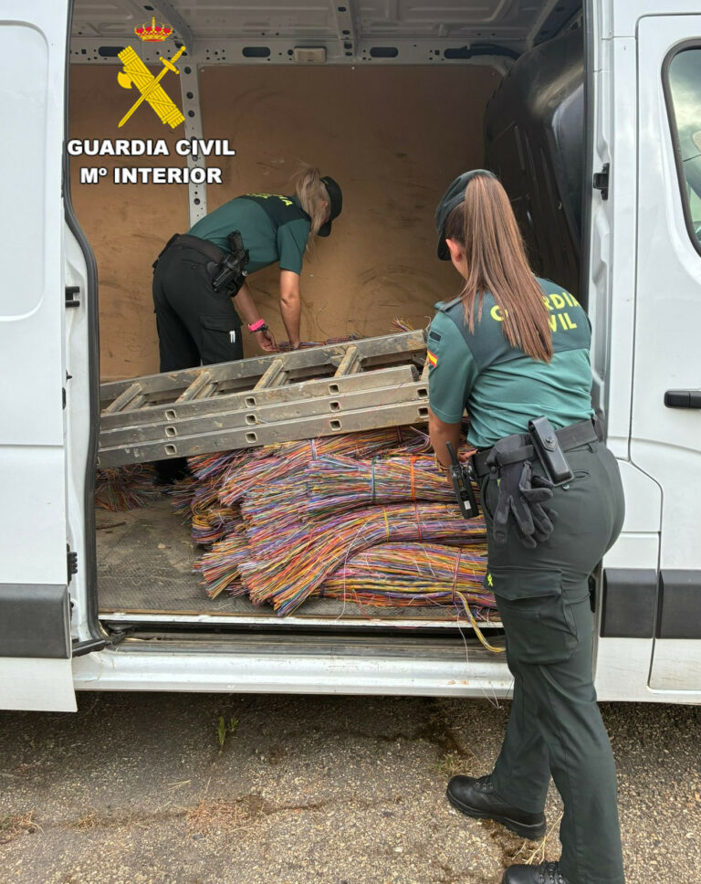 Detenido por un delito de apropiación indebida de cable de cobre proveniente de varios robos en la provincia de León