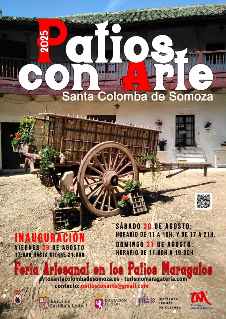 Santa Colomba de Somoza celebra su séptima feria de artesanía con la participación unos 60 artesanos y la apertura de los patios maragatos