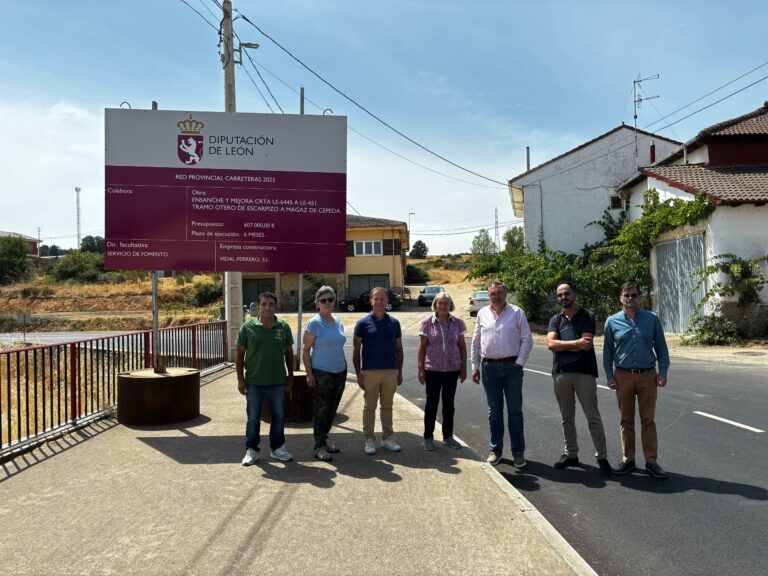 La Diputación invierte 607.000 euros para la mejora de la carretera entre Otero de Escarpizo y Vega de Magaz
