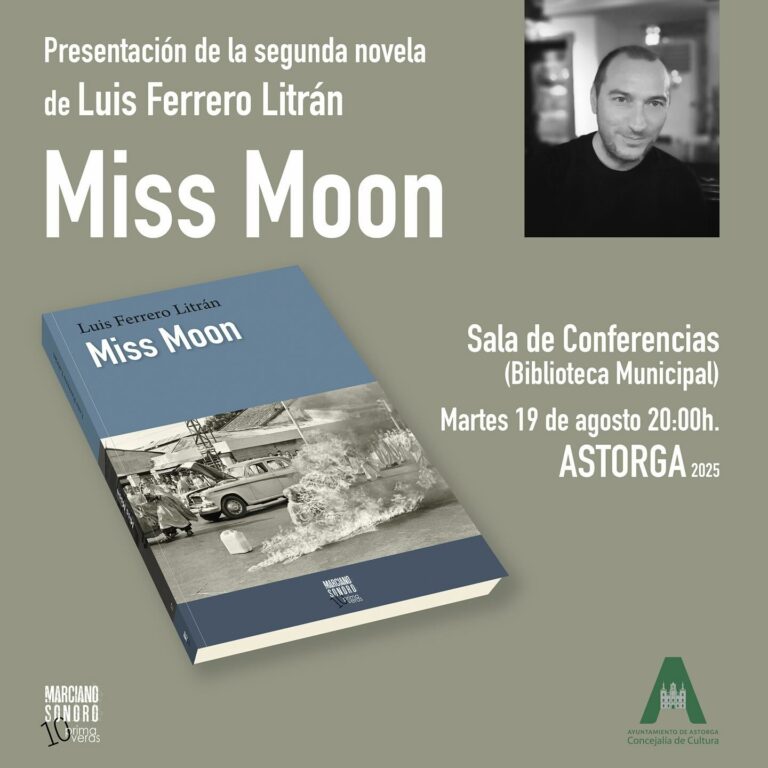 Luis Ferrero Litrán presenta este próximo martes ‘Miss Moon’ en la Biblioteca Municipal