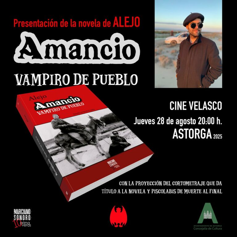 El Cine Velasco acoge este jueves la presentación de «Amancio, vampiro de pueblo»