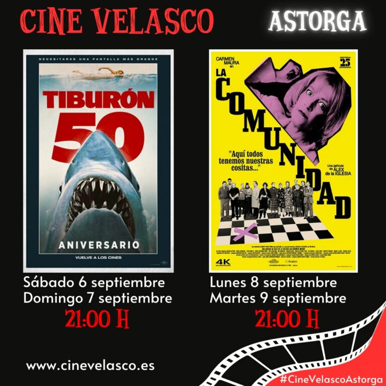 CARTELERA DE CINE 6 AL 9 SEPTIEMBRE