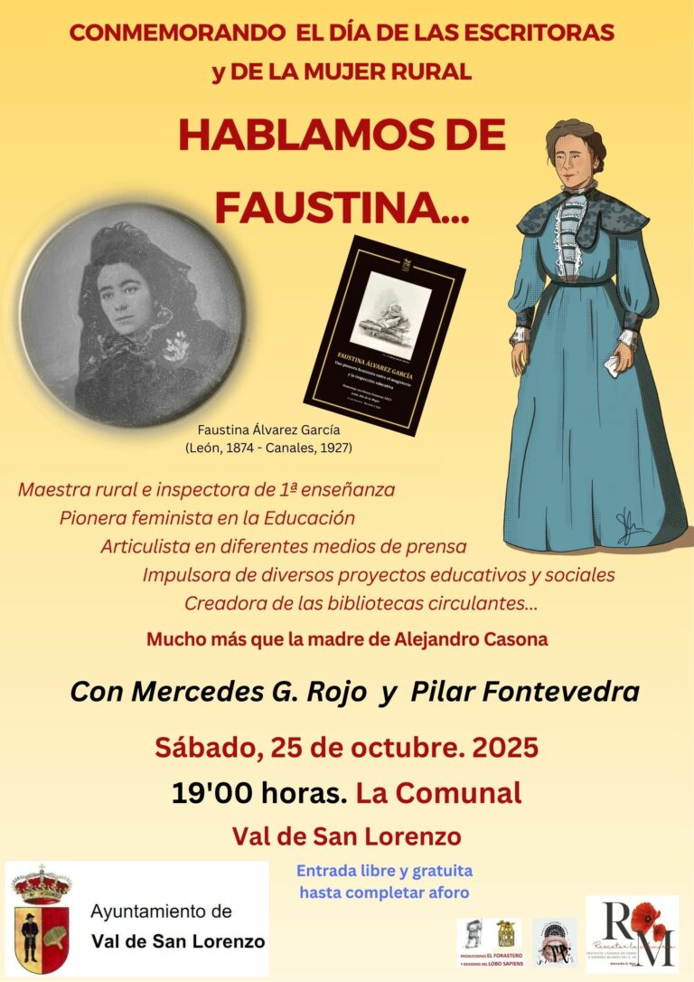 Faustina Álvarez, una pionera de la enseñanza, en el Val de San Lorenzo