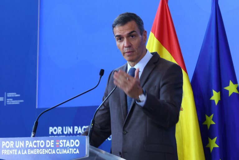 Pedro Sánchez apela a la unidad para “forjar un Pacto de Estado frente a la Emergencia Climática”, que es “forjar un Pacto por España»