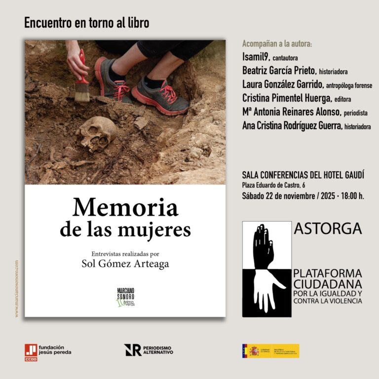 La Plataforma Ciudadana de Astorga por la Igualdad y contra la Violencia organiza un encuentro con la escritora Sol Gómez Arteaga