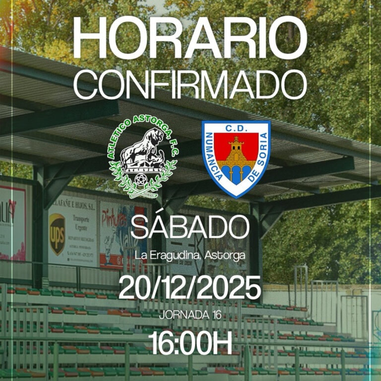 El Astorga recibe, antes del parón navideño, a un Numancia que aspira a todo