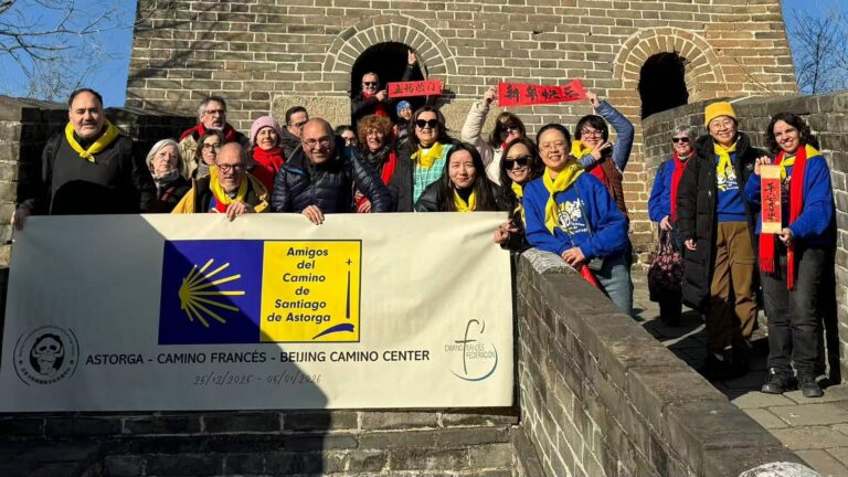 Astorga se convierte en puerta de entrada del voluntariado chino al Camino de Santiago