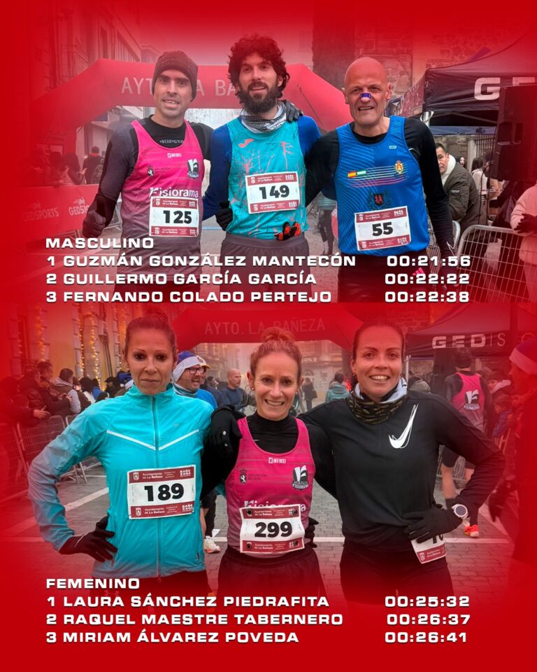 La XXVII San Silvestre Bañezana congregó a más de 600 participantes en las calles de La Bañeza