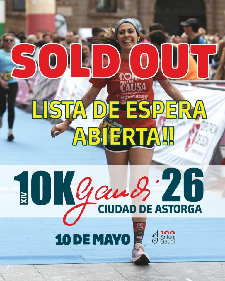 Agotados los 800 dorsales para la 10km de Astorga del próximo 10 de mayo