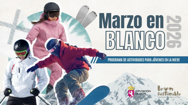 La Diputación lanza una nueva edición de ‘Marzo en blanco’ para iniciar a los jóvenes en la práctica del esquí