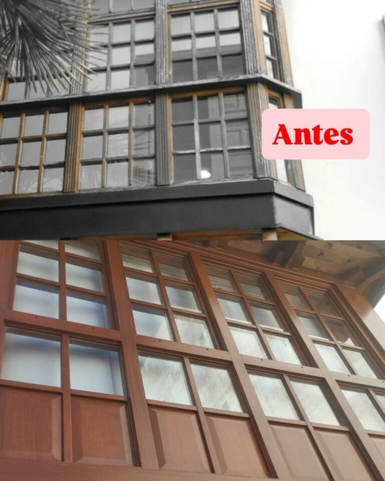 Avanzan los trabajos de reparación de las carpinterías exteriores de madera de la Casa Panero