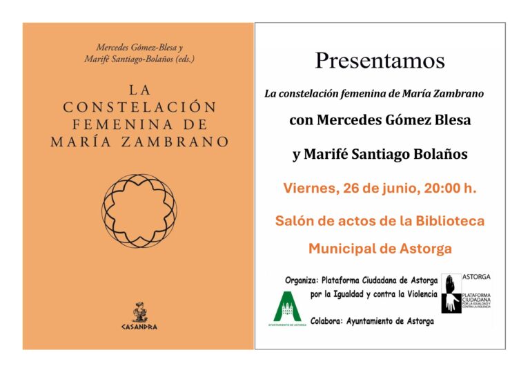 La Plataforma por la Igualdad y contra la Violencia organiza un encuentro con Mercedes Gómez Blesa y Marifé Santiago