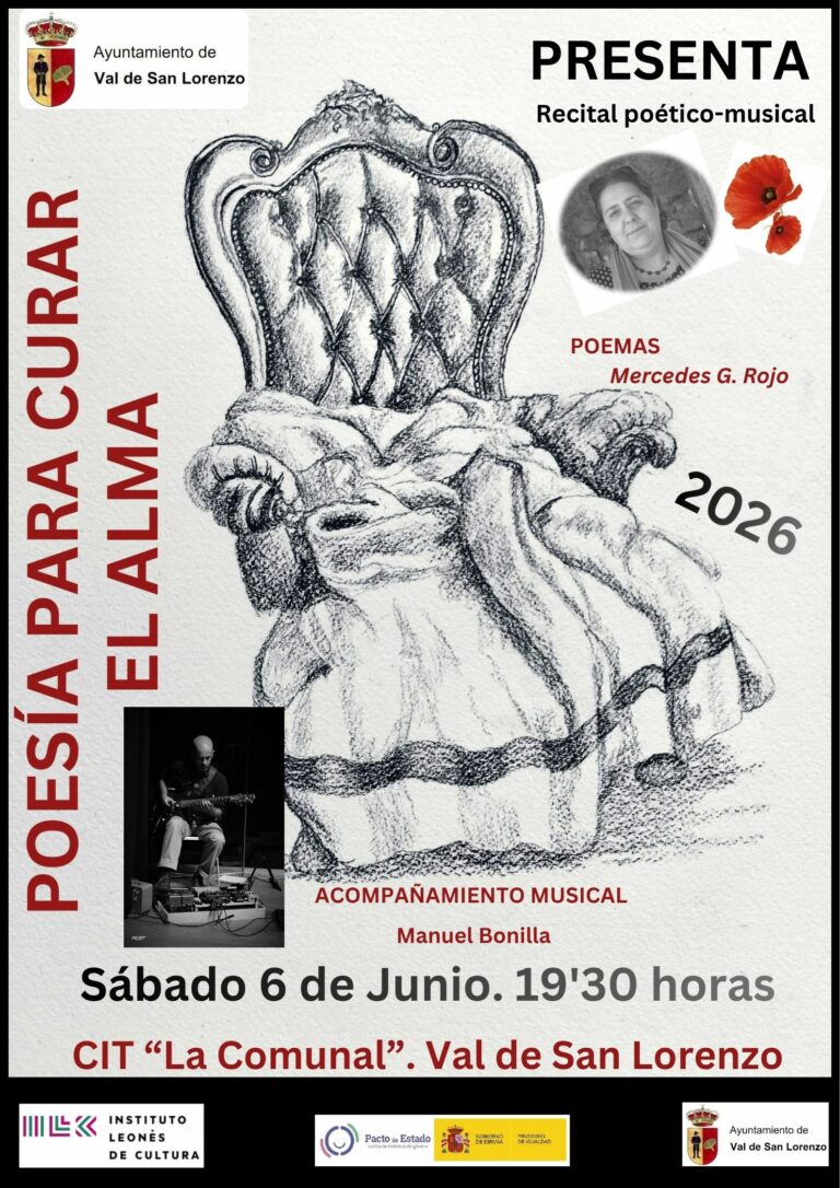 Poesía para curar el alma, un nuevo encuentro poético-musical para las veladas de la Comunal, en Val de San Lorenzo