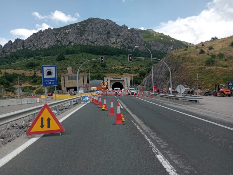 Transportes avanza con la modernización de los túneles de la AP-66 entre Asturias y León, con una inversión de 76,36 millones de euros