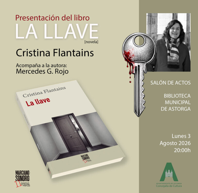 Cristina Flantains presenta en Astorga ‘La llave’, una novela sobre el peso del pasado, la violencia y el universo femenino