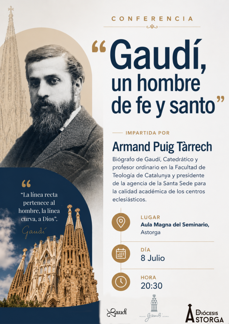 El Palacio organiza la conferencia «Gaudí, un hombre de fe y santo»