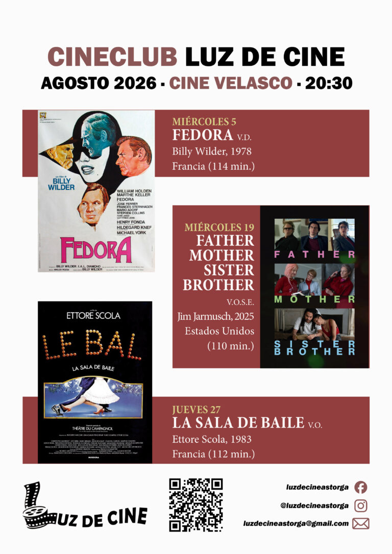 El Cineclub Luz de Cine propone en agosto un recorrido por Billy Wilder, Jim Jarmusch y Ettore Scola