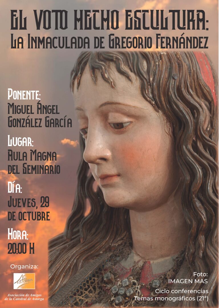 Astorga celebra el Día Anual del Archivo Diocesano que incluirá una conferencia sobre la Inmaculada de Gregorio Fernández