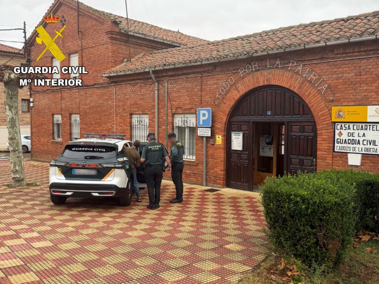 La Guardia Civil detiene a un hombre como supuesto autor de un delito de robo con violencia en Carrizo de la Ribera